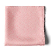 THE FESTIVE PINK SILK POCKET SQUARE